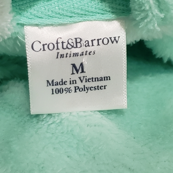 Croft & Barrow polka dot robe size M - Picture 6 of 7